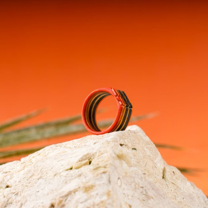 Bague 3D en Skateboard recyclé N°01 - T54 – Image 2