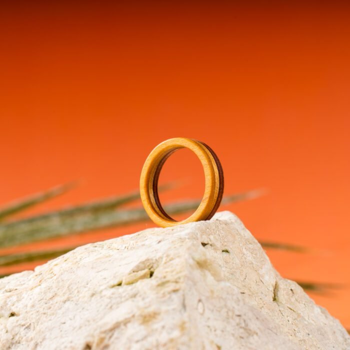 Bague Classique en Skateboard recyclé N°17 - T60 – Image 2