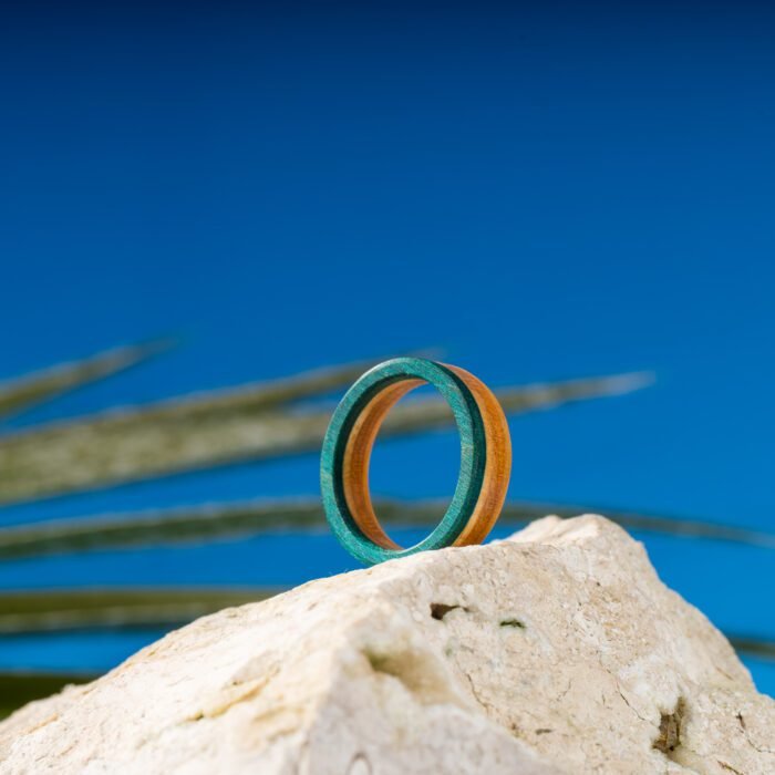 Bague Classique en Skateboard recyclé N°03 - T54 – Image 2