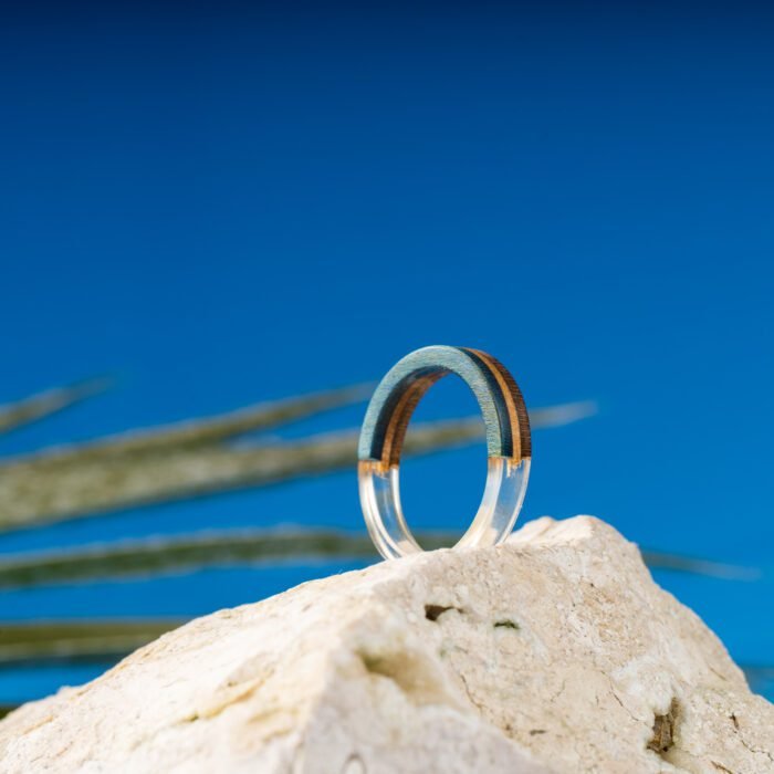 Bague Résine en Skateboard recyclé N°10 - T60 – Image 2