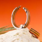 Grandes Créoles en Skateboard recyclé (la paire) N°01 – Image 2