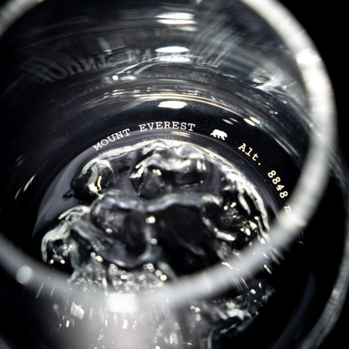 Lot de 2 verres Topographic Everest & Mont Blanc – Spiritueux en Verre Artisanal – Image 4