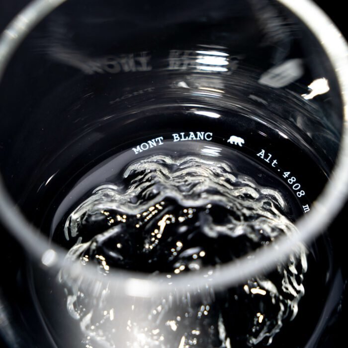 Lot de 2 verres Topographic Everest & Mont Blanc – Spiritueux en Verre Artisanal – Image 5