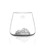Lot de 2 verres Topographic Everest & Mont Blanc – Spiritueux en Verre Artisanal – Image 2