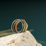 Bague 3D en Skateboard recyclé N°19 - T54 – Image 2