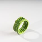 Bague 3D en Skateboard recyclé N°06 - T62