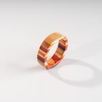 Bague Multiplis en Skateboard recyclé N°20 - T53