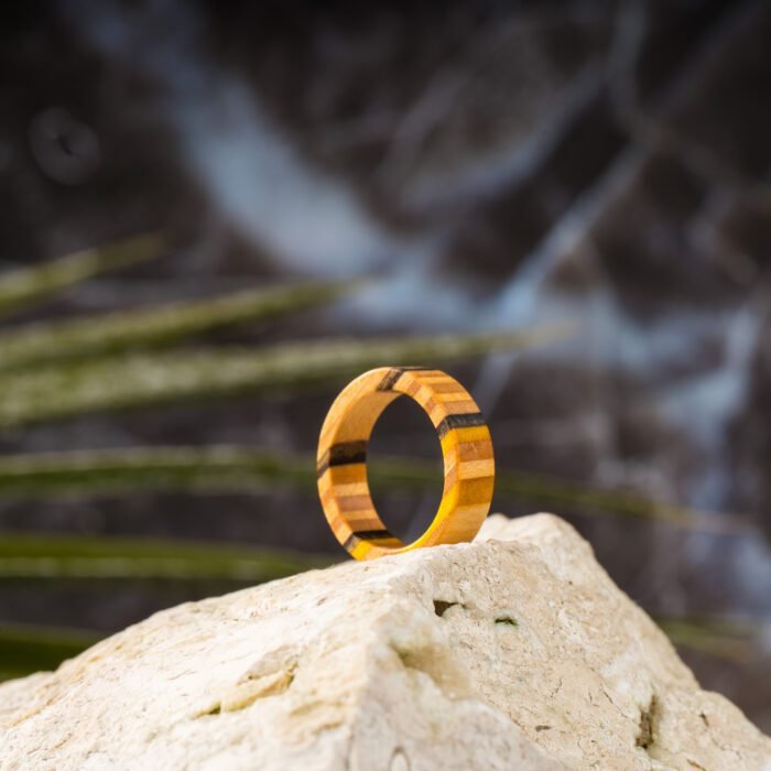 Bague Multiplis en Skateboard recyclé N°03 - T50 – Image 2