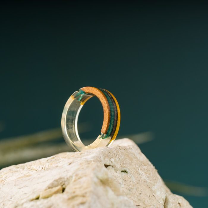 Bague Résine en Skateboard recyclé N°03 - T51 – Image 2