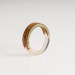 Bague Résine en Skateboard recyclé N°06 - T53