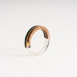 Bague Résine en Skateboard recyclé N°08- T49