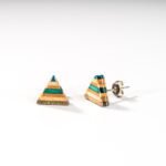 Clous d'oreille en skateboard recyclé (la paire) N°03