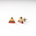 Clous d'oreille en skateboard recyclé (la paire) N°11