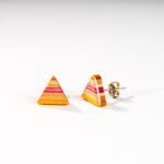 Clous d'oreille en skateboard recyclé (la paire) N°18