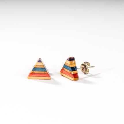 Clous d'oreille en skateboard recyclé (la paire) N°19