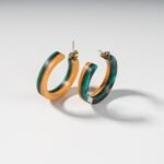 Créoles en Skateboard recyclé (la paire) N°01