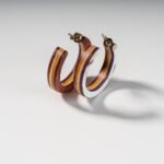 Créoles en Skateboard recyclé (la paire) N°12