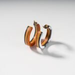 Créoles en Skateboard recyclé (la paire) N°13