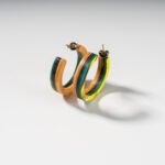 Créoles en Skateboard recyclé (la paire) N°15