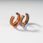 Créoles en Skateboard recyclé (la paire) N°02