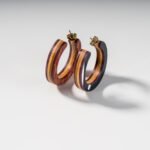 Créoles en Skateboard recyclé (la paire) N°05