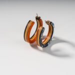 Créoles en Skateboard recyclé (la paire) N°06