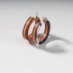 Créoles en Skateboard recyclé (la paire) N°09