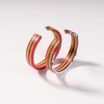 Grandes Créoles en Skateboard recyclé (la paire) N°01