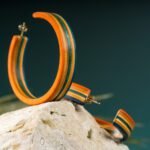 Grandes Créoles en Skateboard recyclé (la paire) N°12 – Image 2