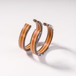 Grandes Créoles en Skateboard recyclé (la paire) - GC02