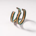 Grandes Créoles en Skateboard recyclé (la paire) N°03