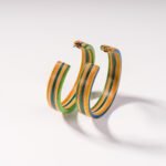 Grandes Créoles en Skateboard recyclé (la paire) N°04