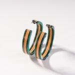 Grandes Créoles en Skateboard recyclé (la paire) N°06