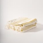 Fouta Marocaine - Blanc & Doré – Image 3