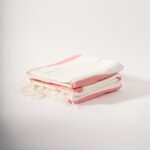 Fouta Marocaine - Blanc & Rose – Image 3