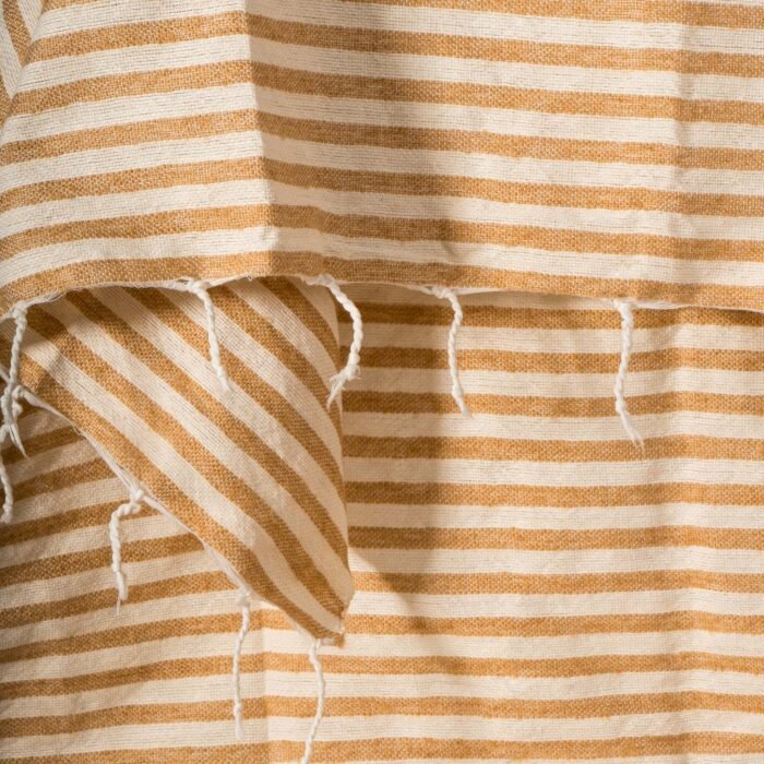 Fouta Marocaine - Blanc & Beige – Image 2