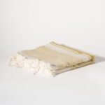 Fouta Marocaine - Blanc & Doré