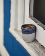 Tasse à Espresso Bleu & Blanc 60 ml – Onomao – Image 2