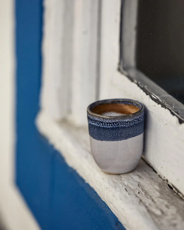 Tasse à Espresso Bleu & Blanc 60 ml – Onomao – Image 2