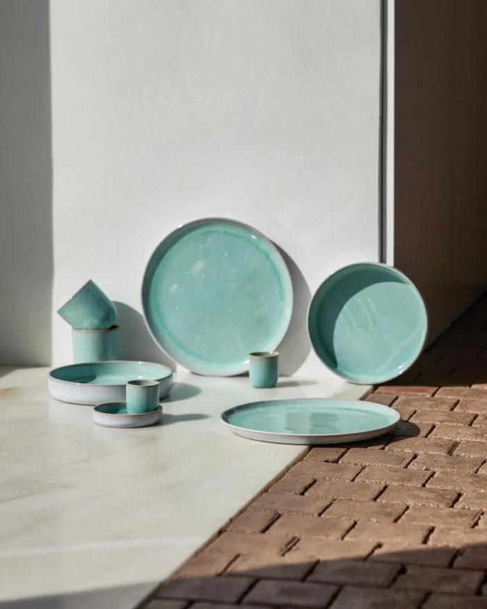Grande Assiette 28 cm Turquoise – Onomao – Image 3