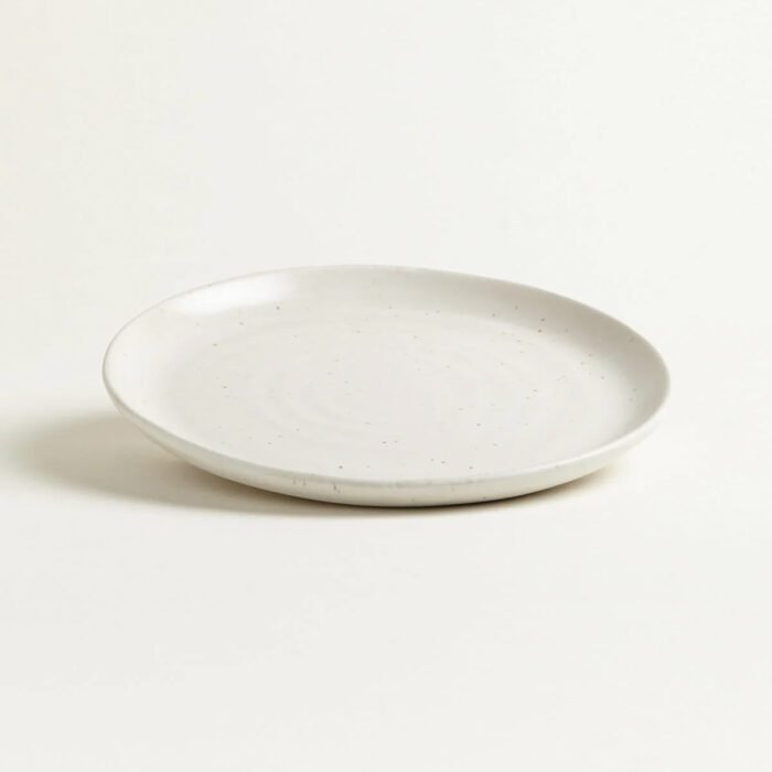 Assiette à Dessert 22 cm Blanc Nature – Onomao – Image 4