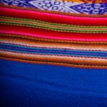 Jeté de lit Péruvien - Fait main - Bleu – Image 2