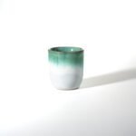 Tasse Expresso - Turquoise & blanc