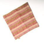Face washer Laotien - 100% Coton - tissé et teinté à la main - Nuances de rose
