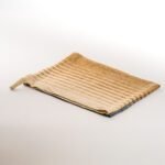 Serviette Laotienne - 100% Coton - tissée et teintée à la main - Bleu & Cuivre