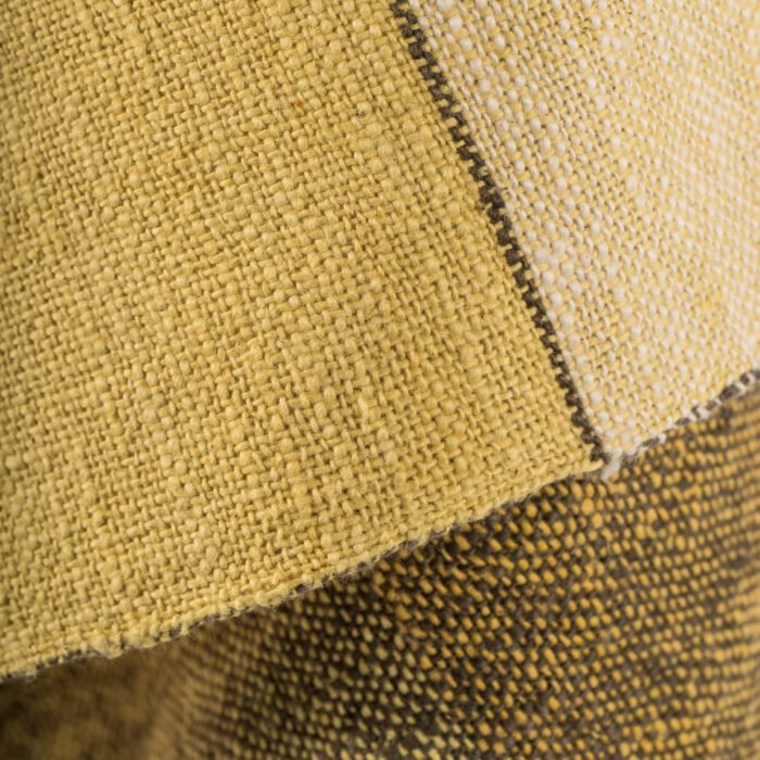 Serviette Laotienne - 100% Coton - tissée et teintée à la main - Vert – Image 2