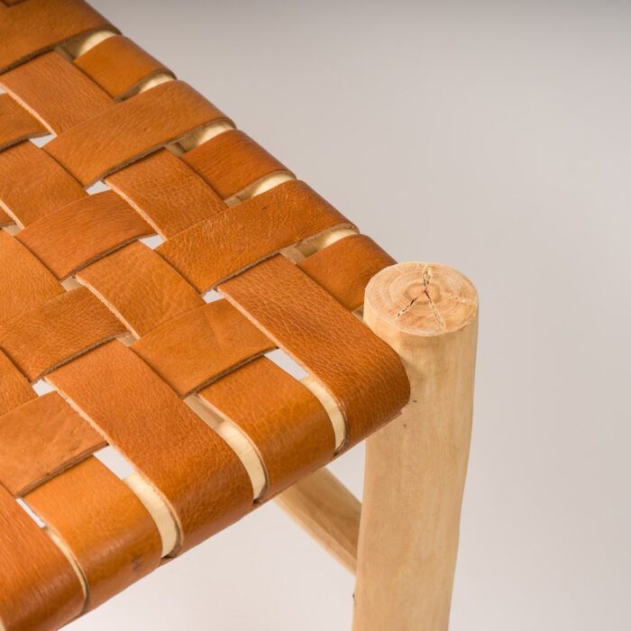 Banc cuir huilé - 120 cm – Image 2