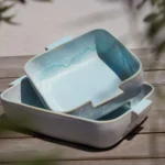 Plat pour four - 32 cm - Bleu ciel – Image 3