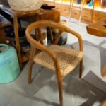 Fauteuil en Teck et assise Rotin - Acompte 50% – Image 2