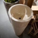 Evier sur pied en marbre - 90 cm